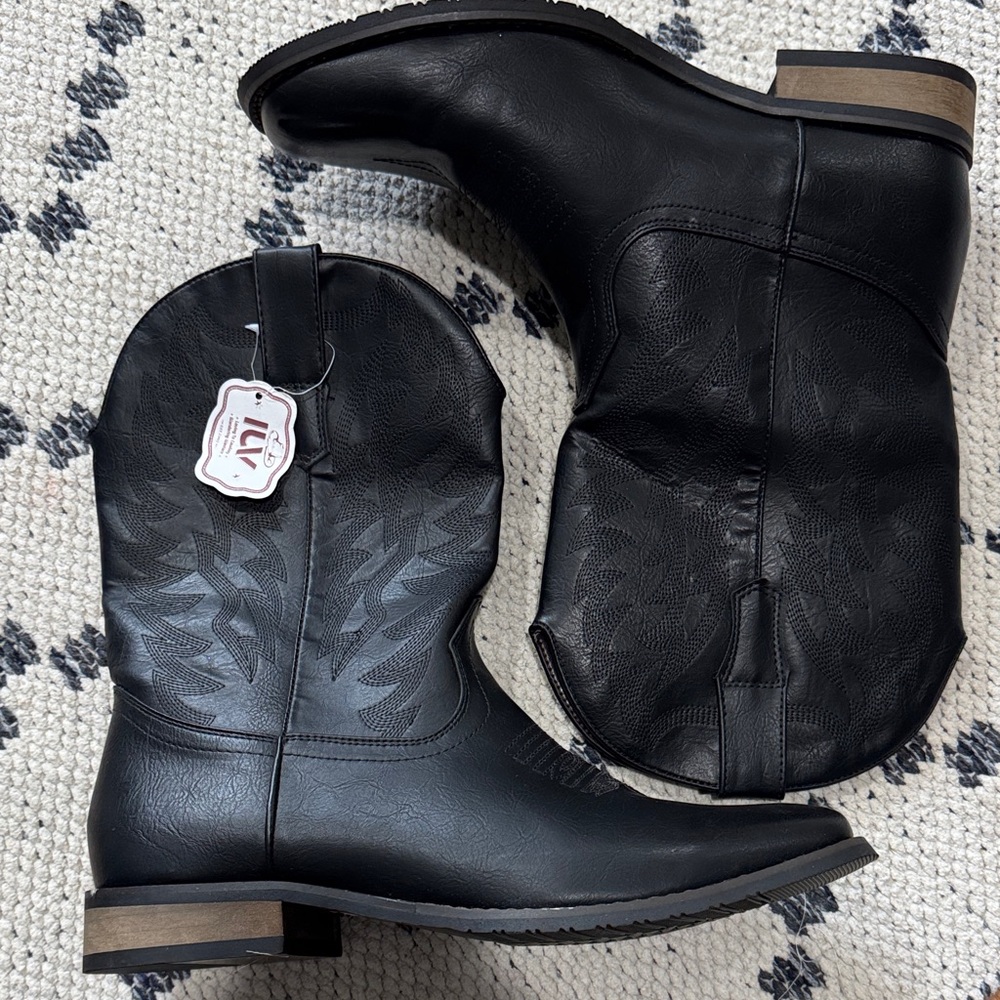Black Western Cowboy Boots